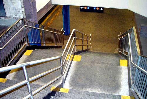 最新の会社の事例について トランジットステーションのための不?? 鋼の階段のレインリング