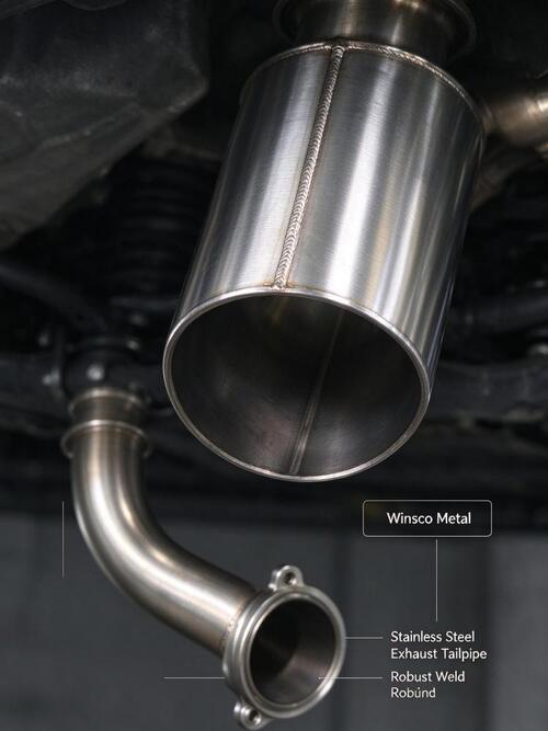 最新の会社の事例について Winsco Metal Stainless Steel Exhaust Tailpipe | Stable Weld & Excellent Bending Performance