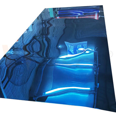品質  Mirror Surface Blue Color Stainless Steel Sheet 1250mmx2500mm Mill Edge 201 Grade 工場