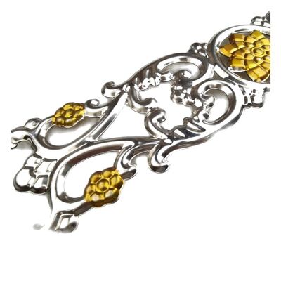 品質  Customizable Stainless Steel Decorative Scrolls & Floral Ornaments with Polished Silver Finish for Architectural Metalwork 工場