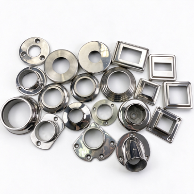 品質  201/304/316 Stainless Steel Railing Decorative Cover, Post Base Flange Cover for Handrail Balustrade 工場