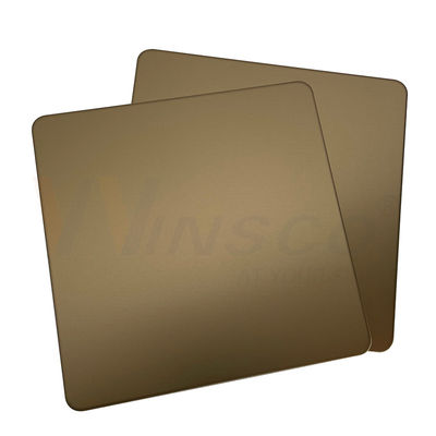 砂は金ミラーSSがシャンペンの金のコーティングを広げる装飾的なステンレス鋼 シート0.3-3mmを発破を掛けた
