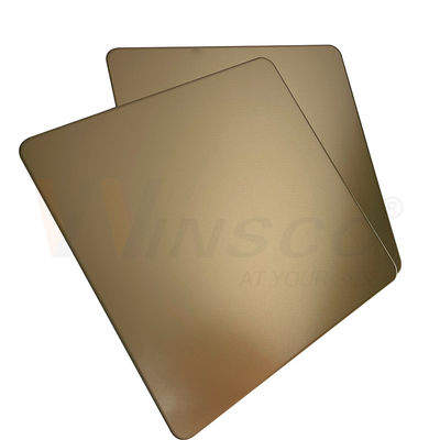 砂は金ミラーSSがシャンペンの金のコーティングを広げる装飾的なステンレス鋼 シート0.3-3mmを発破を掛けた