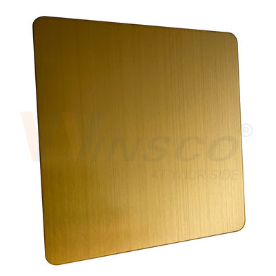 1219mmx2438mm JIS 201 304 316のチタニウムの金のステンレス鋼のヘアライン シート