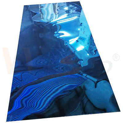 4ftx8ft 不同金属シート 1220mmx2440mm SS 201 青色ステンレス鋼板 厚さ3.0mm
