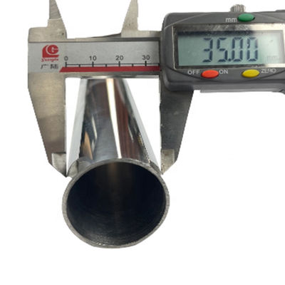 0.4mm-3.0mm ミラーサテン表面 1 3/8'インオックス金属管 201 304 316 グレード 35mm ダイアステンレス鋼丸管