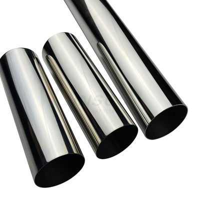 63.5mm 2 1/2' SS 201 304 316 ステンレス鋼丸管 サテン表面 1.2mm-3.5mm 厚さ 不同金属製の溶接管の鏡