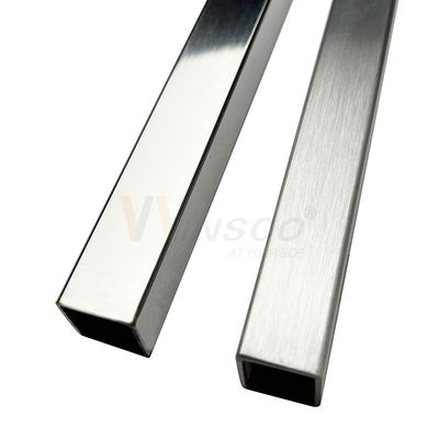 0.4mm-1.2mm 厚さ 6M 長さステンレス鋼方形管 10mmx10mm サイズ AISI 201 304 316 不同金属パイプ