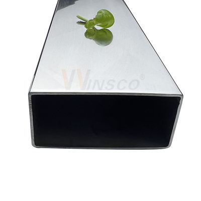 0.8mm-5.0mm 厚さ 不同金属平面管 100mmx50mm 大型不鋼鉄直角管 201 304 316グレード