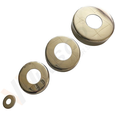C304 C316 ステンレス鋼 無氧鉄筋 ベースカバー 12.7mm 19mm 1' 31.8mm 38.1mm 2' 丸いパイプ