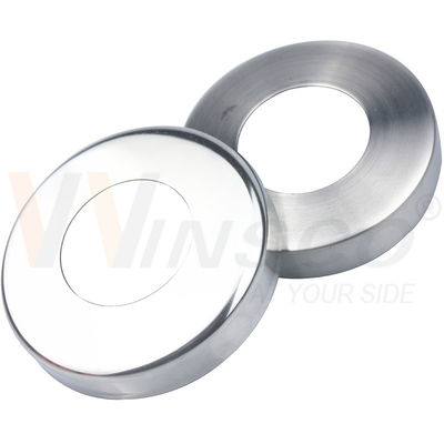 C304 C316 ステンレス鋼 無氧鉄筋 ベースカバー 12.7mm 19mm 1' 31.8mm 38.1mm 2' 丸いパイプ