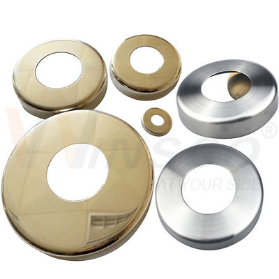 C304 C316 ステンレス鋼 無氧鉄筋 ベースカバー 12.7mm 19mm 1' 31.8mm 38.1mm 2' 丸いパイプ