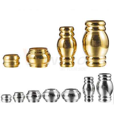 ミラー シルバー ゴールド 不同金属レイルアクセサリー SS 201 304 ステンレス鋼 19mm ハンドレールパイプのための竹のジョイントコネクタ