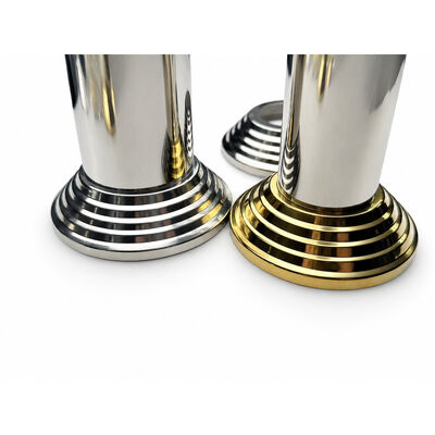 SS 201 304 ステンレス スターパーツ シルバー ゴールド ステンレス スチール ハンドレール ベースカバー 19mm 1' 2' 63.5mm 丸いニューエル ストック