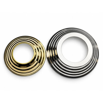 SS 201 304 ステンレス スターパーツ シルバー ゴールド ステンレス スチール ハンドレール ベースカバー 19mm 1' 2' 63.5mm 丸いニューエル ストック