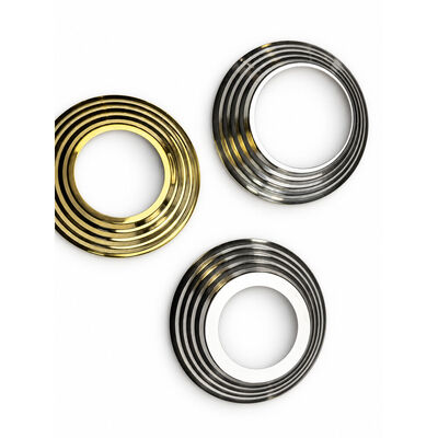 SS 201 304 ステンレス スターパーツ シルバー ゴールド ステンレス スチール ハンドレール ベースカバー 19mm 1' 2' 63.5mm 丸いニューエル ストック