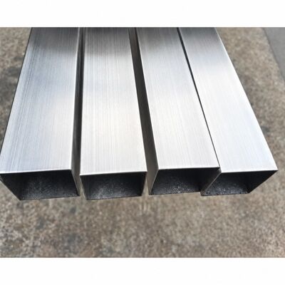 50x50mm サテンブラッシュドステンレス鋼角パイプ ASTM A554 グレード201、304、316