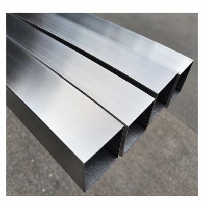 50x50mm サテンブラッシュドステンレス鋼角パイプ ASTM A554 グレード201、304、316