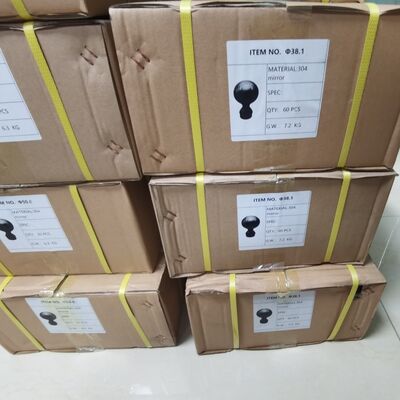 グレード304 316 不同金属の階段フィッティング 80mm ダイアステンレス鋼 飾り付けのレンディングボール 50.8mm 2インチ丸いチューブ