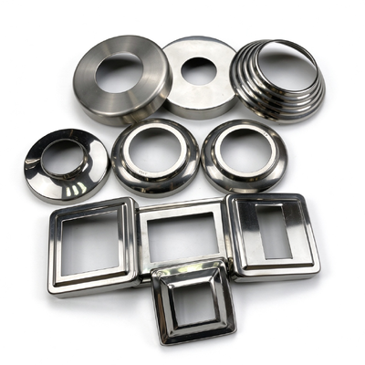 201/304/316 Stainless Steel Railing Decorative Cover, Post Base Flange Cover for Handrail Balustrade