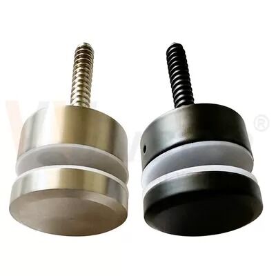 ヘアライン ブラック サテン M10 広告スクリュー AISI 304 316 ステンレス スタンドオフ ピン ガラス アダプタ 8mm-12mm 24mm に適しています