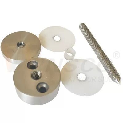 ヘアライン ブラック サテン M10 広告スクリュー AISI 304 316 ステンレス スタンドオフ ピン ガラス アダプタ 8mm-12mm 24mm に適しています