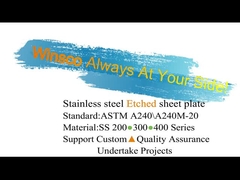 Winscoの金属SS 201は304 316枚のミラーのエッチング冷間圧延されたステンレス鋼 シートの版を終えた