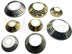 ステンレス鋼のハンドレールベースカバー