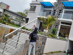 屋内装飾201 Inox階段を柵で囲む304 316ステンレス鋼階段