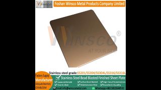 Winsco ブラッシュドレッドブロンズ メッキ 黒染め アンティーク ステンレス鋼シート#metal #viralshort#fypage