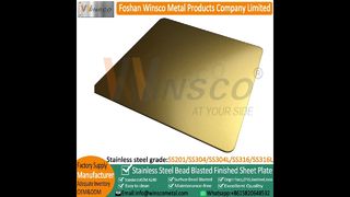 Winsco ゴールド ビーズ ブラスト チタン SS ビーズ ブラスト ステンレススチール